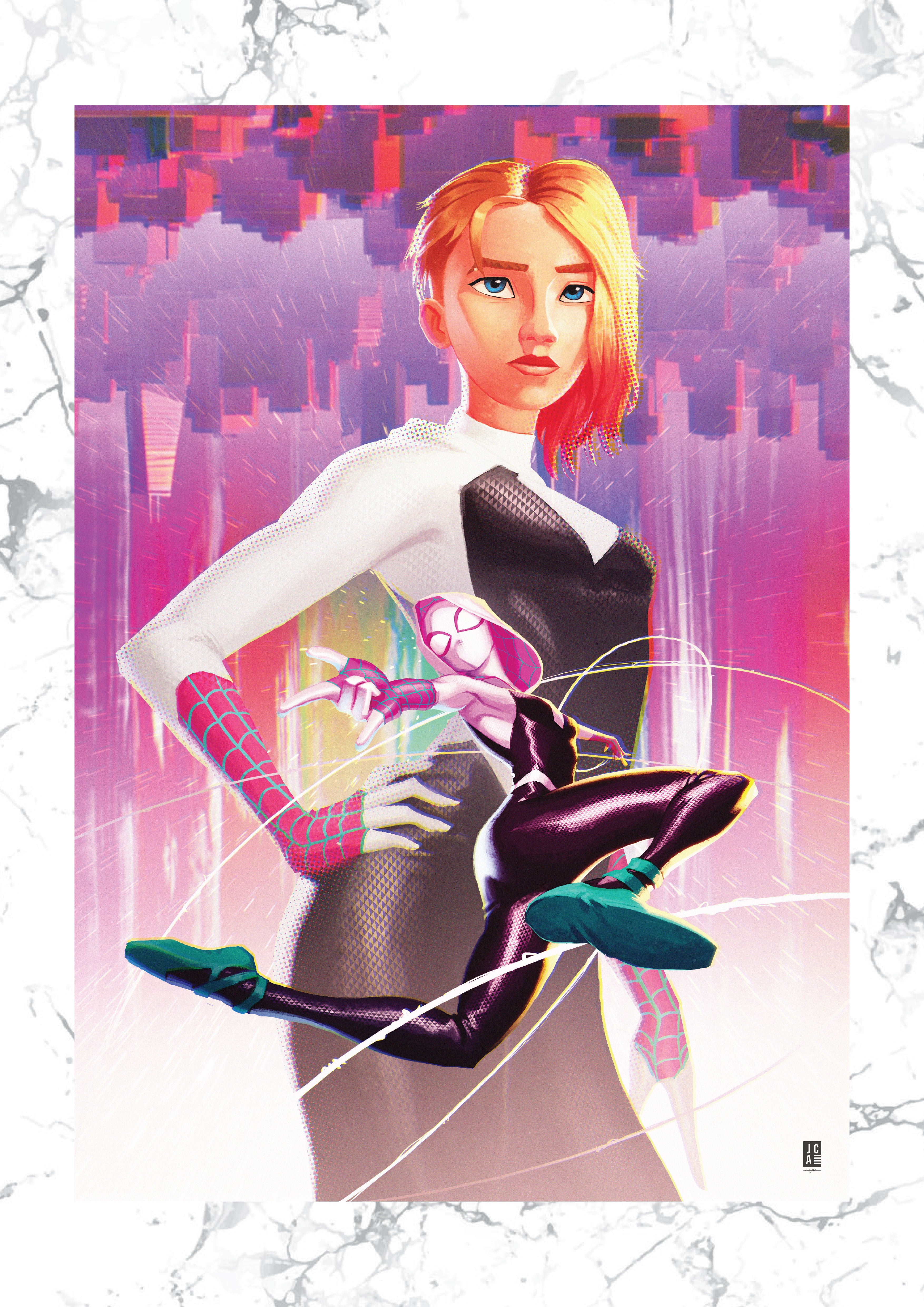 Gwen - Across the Spiderverse Art Print