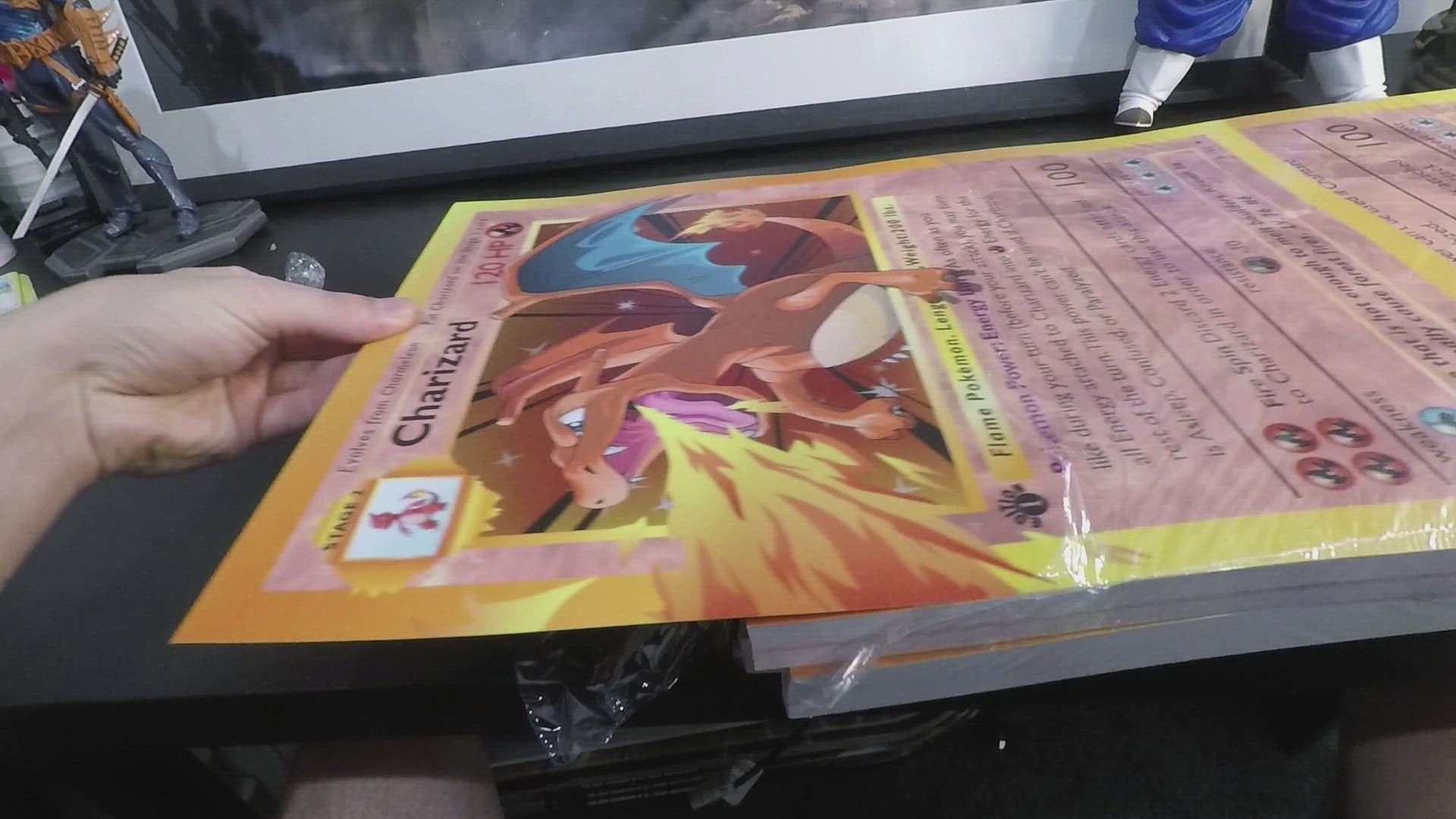 Holographic Giant Pokemon Cards - Big 3 Art Print Bundle 1st Edition