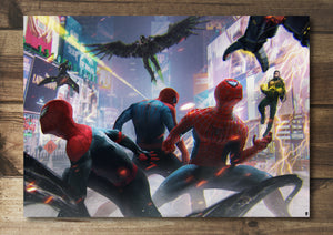 Spider-verse battle Art Print