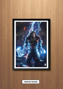 Thor with Mjolnir and Stormbreaker Art Print