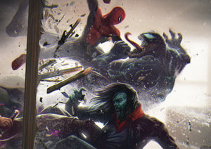 Blade & Spider-man Vs Morbius and Venom