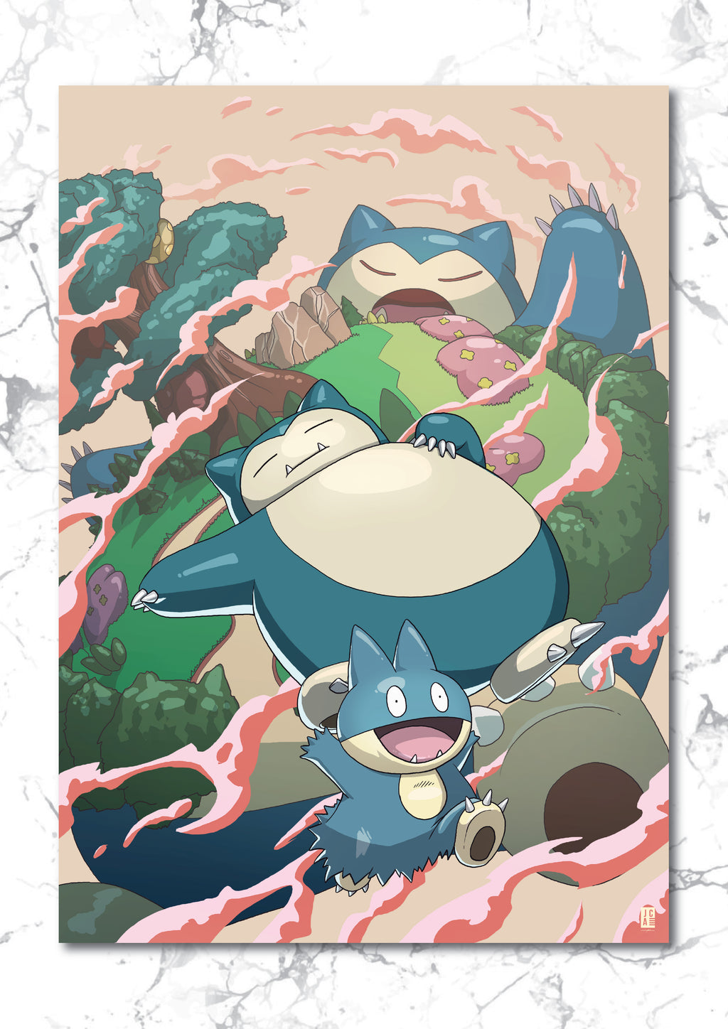 Pokemon Season One Giant Poster – Art of RJ Palmer, poster pokemon